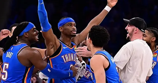 悄悄9连胜！提前13场锁定季后赛！SGA刷新NBA纪录，MVP没悬念了