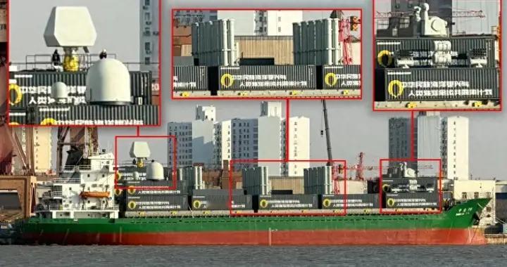 神秘货轮现身港口，集装箱布满导弹发射管，中国低成本武库舰？