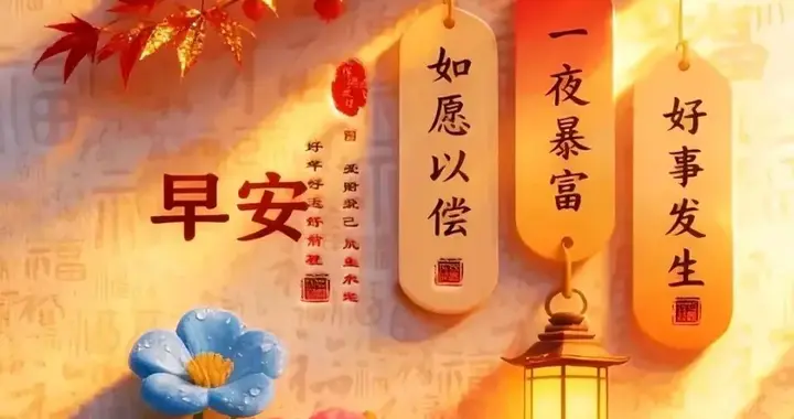 早上好，愿阳光照亮前路，心情自在舒畅，顺遂与美好常伴