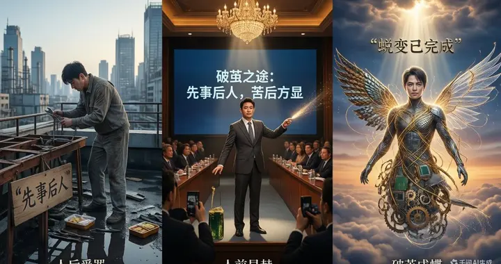 破茧之途，先事后人，苦后方显！