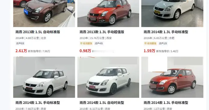 0-5万家用二手油车选购：选省心的，不妨看看铃木雨燕