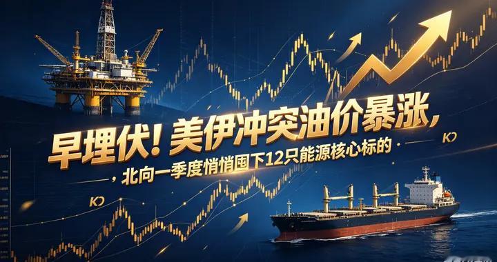 早埋伏！美伊冲突油价暴涨，北向一季度悄悄囤下12只能源核心标的