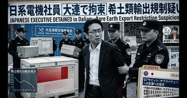 中方对走私开出第一刀，偷运稀土的日企员工，被中方当场抓进大牢