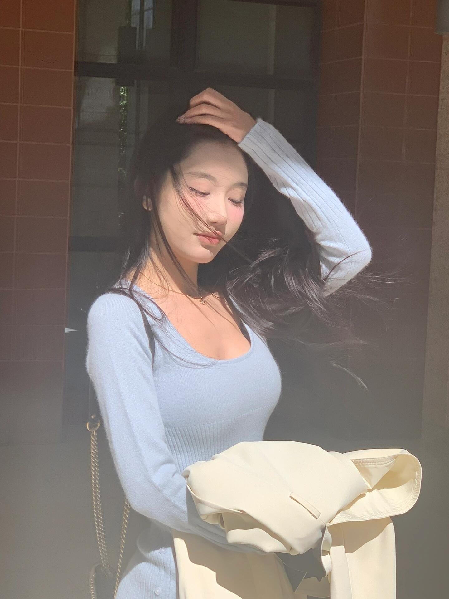 冬季修身内搭打底裙子性感纯欲包臀短裙