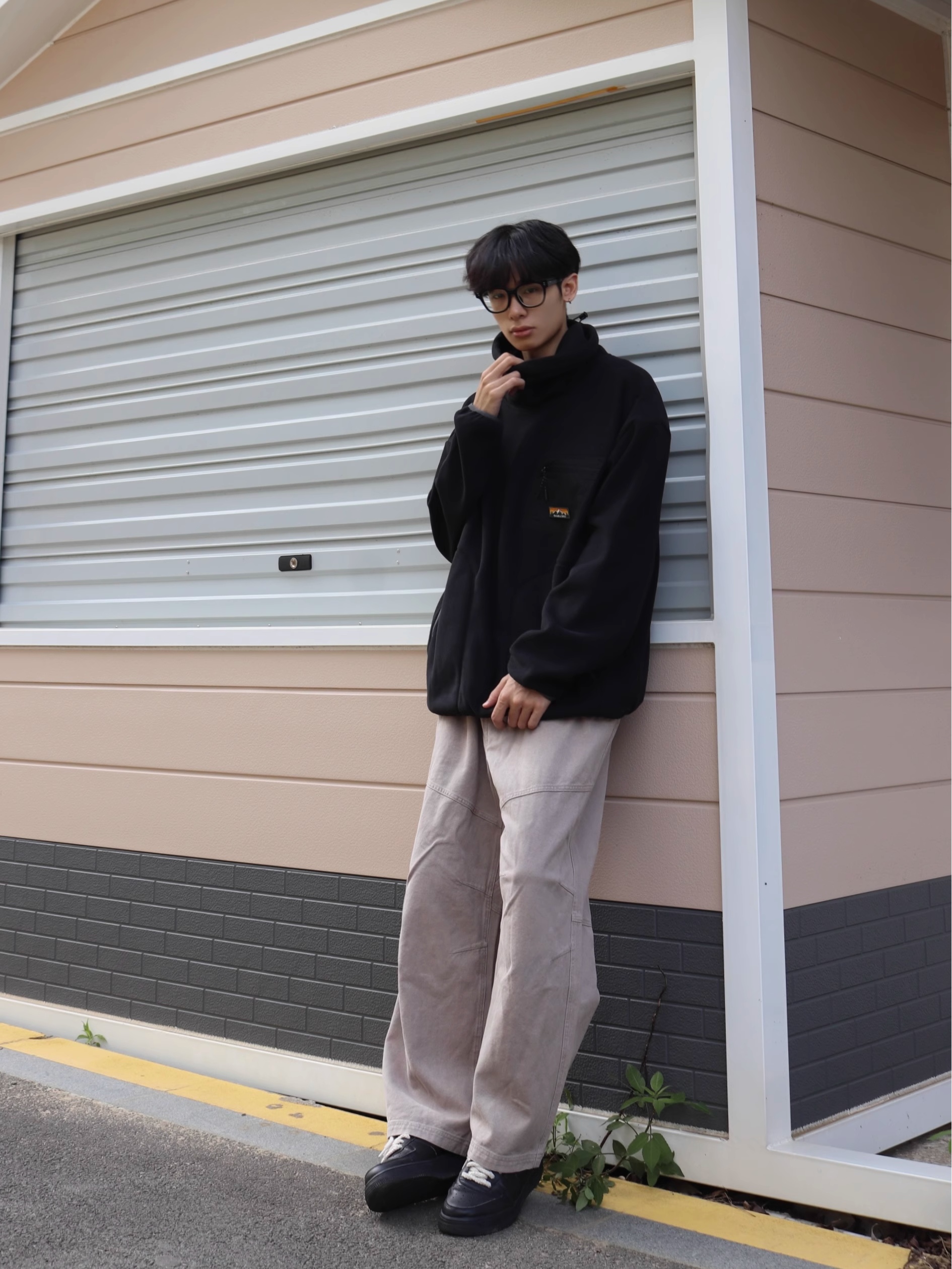 山系户外纯棉直筒休闲裤