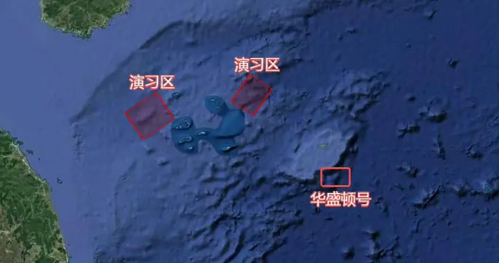 解放军划下两块禁区，好好招待美军航母，华盛顿号不敢越雷池一步