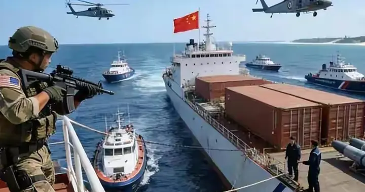 不能再忍了！美国公海抢劫中国货物，是时候以牙还牙了！