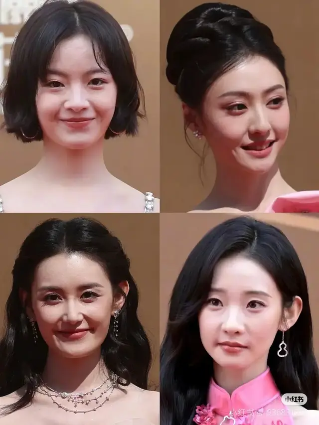 今晚华表奖女明星生图怼脸，关晓彤畏缩，章子怡骨相绝了。