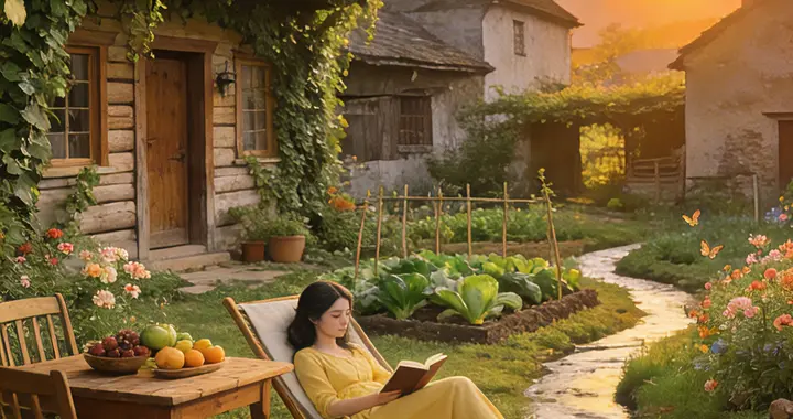 青藤绕屋，夕照满院：这才是生活最本真的模样