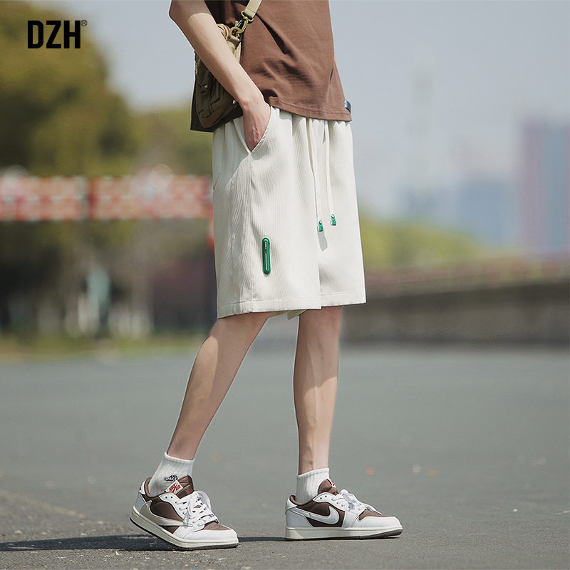 男士休闲5分短裤男夏季冰丝2024新款宽松直筒五分裤运动裤子夏装