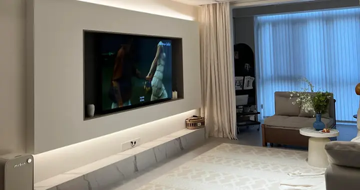 安徽美女家火了，简单刮大白不吊顶一样高级，邻居看到羡慕不已