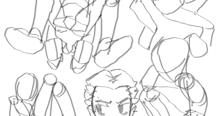 猛涨姿势！95后小哥，狂炫1200幅“火柴人”，结构、比例线条满分