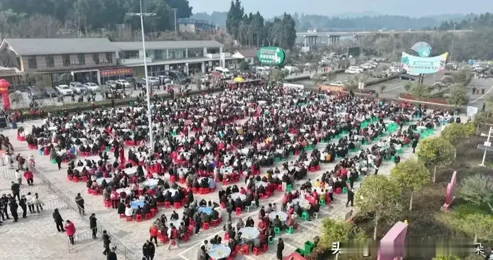四川一村支书全网呼办杀猪宴！凌晨5点抢座，400桌流水席连开2天
