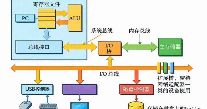 计算机硬件系统原理：五大核心组件是如何协同工作的