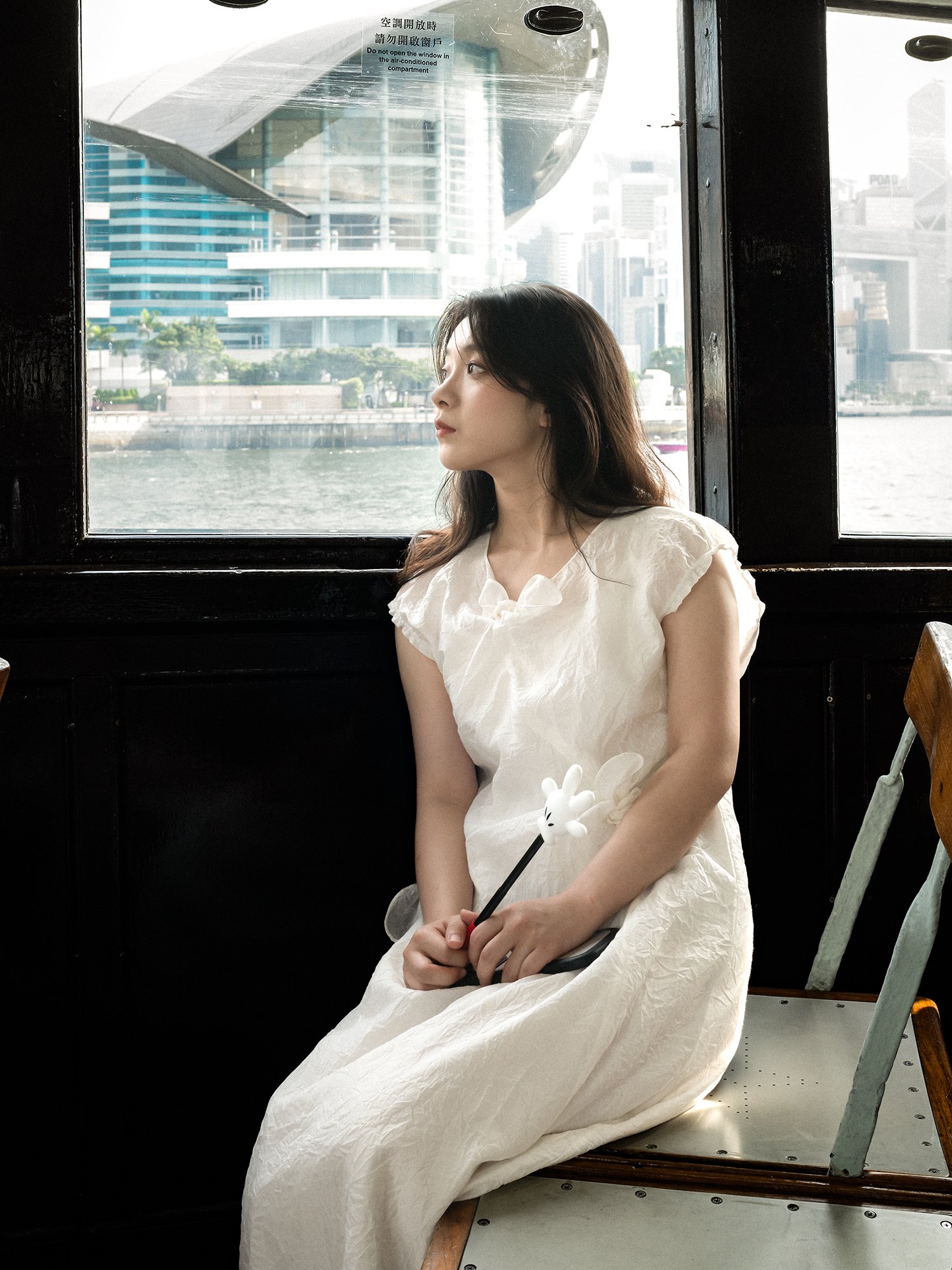 茶愫丝棉绡压褶连衣裙女