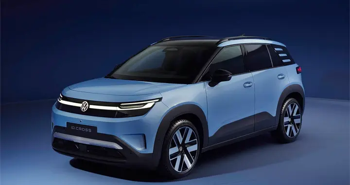 大众全新SUV小车，外观很硬朗，车长4153mm，纯电动力，续航427km