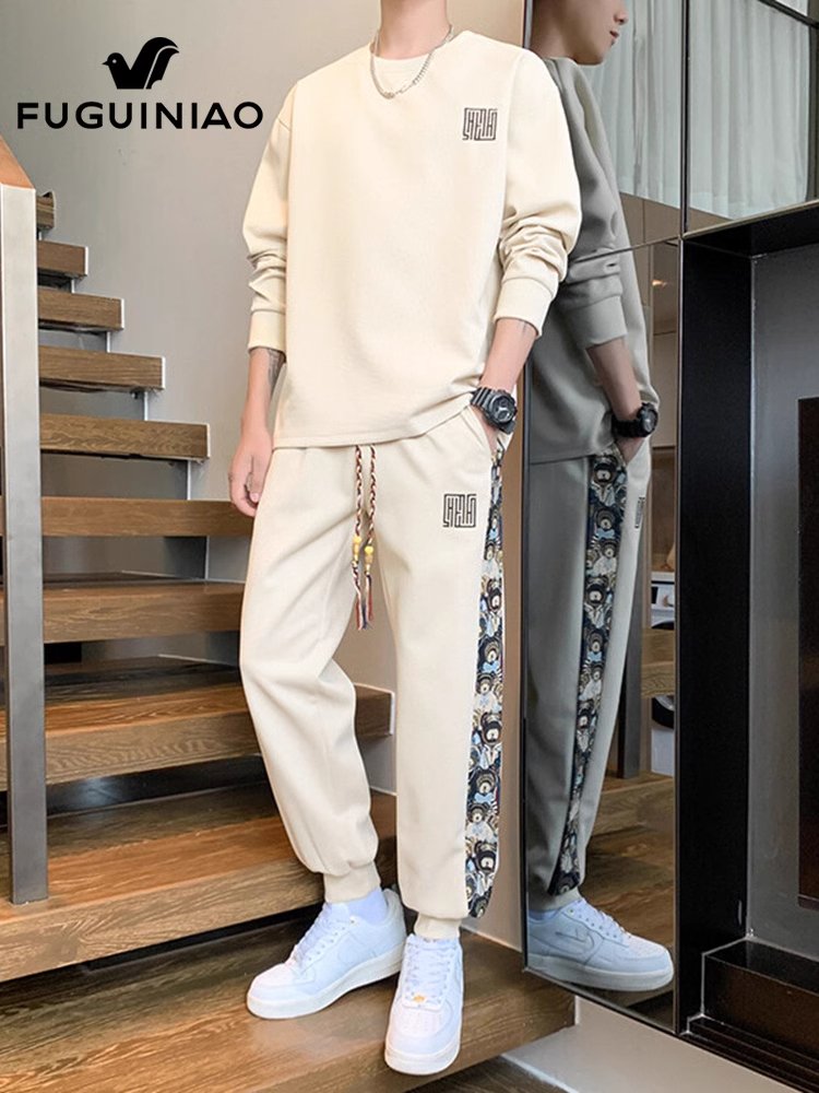 男生春季穿搭|休闲卫衣套装