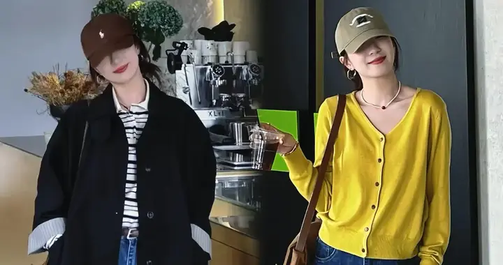 22套街头潮酷穿搭，随性又时髦！藏青上衣+阔腿裤，慵懒松弛感