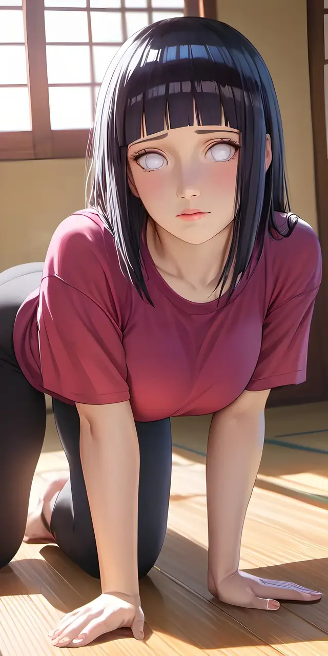 正在练瑜伽的雏田，好身材一览无余