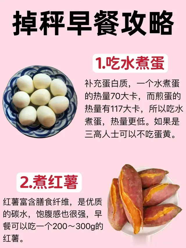 学会吃早餐！8种早餐减脂食物！