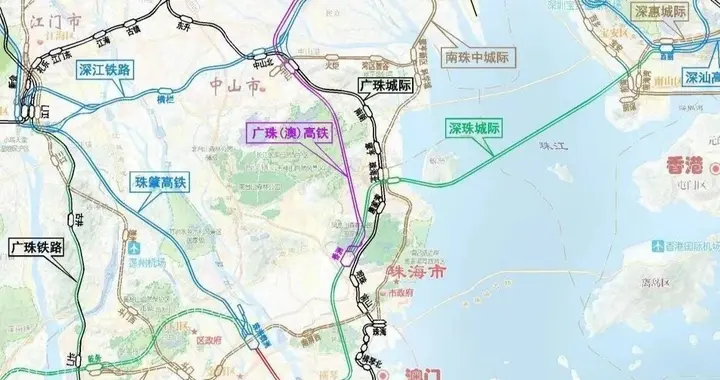 深圳珠海也要有高铁，深珠城际规划图已出但何时落地还是未知数