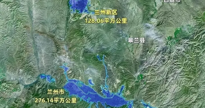 从卫星图看：兰州和乌鲁木齐，谁的城市面积更大？