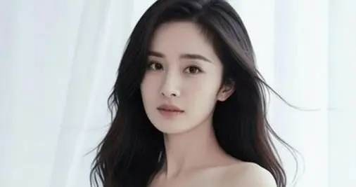 穿白色裙子的杨幂