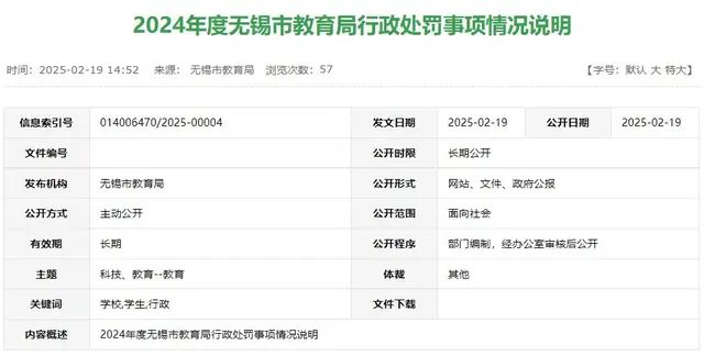 未经许可擅自举办民办学校！无锡教育局开出37800元罚款