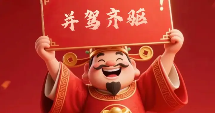 双色球25147期蓝球一语定蓝字谜：并驾齐驱