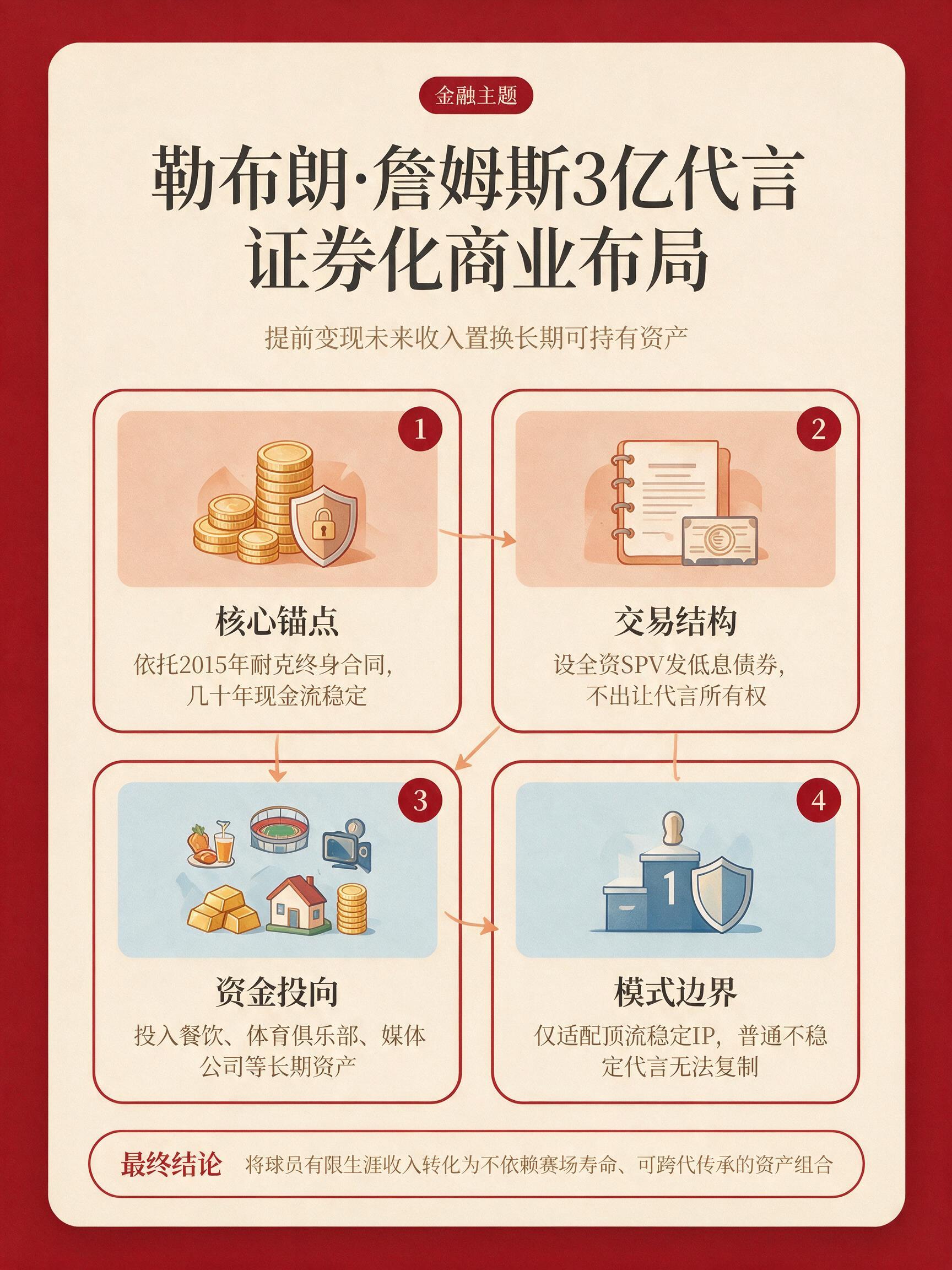 詹姆斯3亿美元融资，为何不是借贷而是资产证券化？