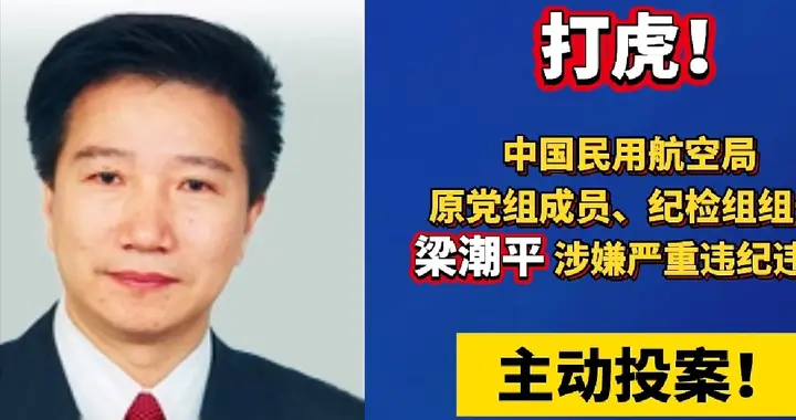 打虎！梁潮平主动投案：副部级纪检组长没能“安全着陆”