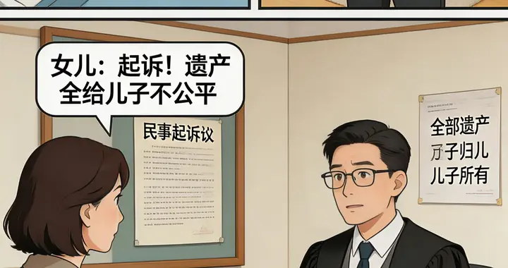 父亲生病女儿出10万，儿子出0，遗产却全给儿子：女儿起诉了