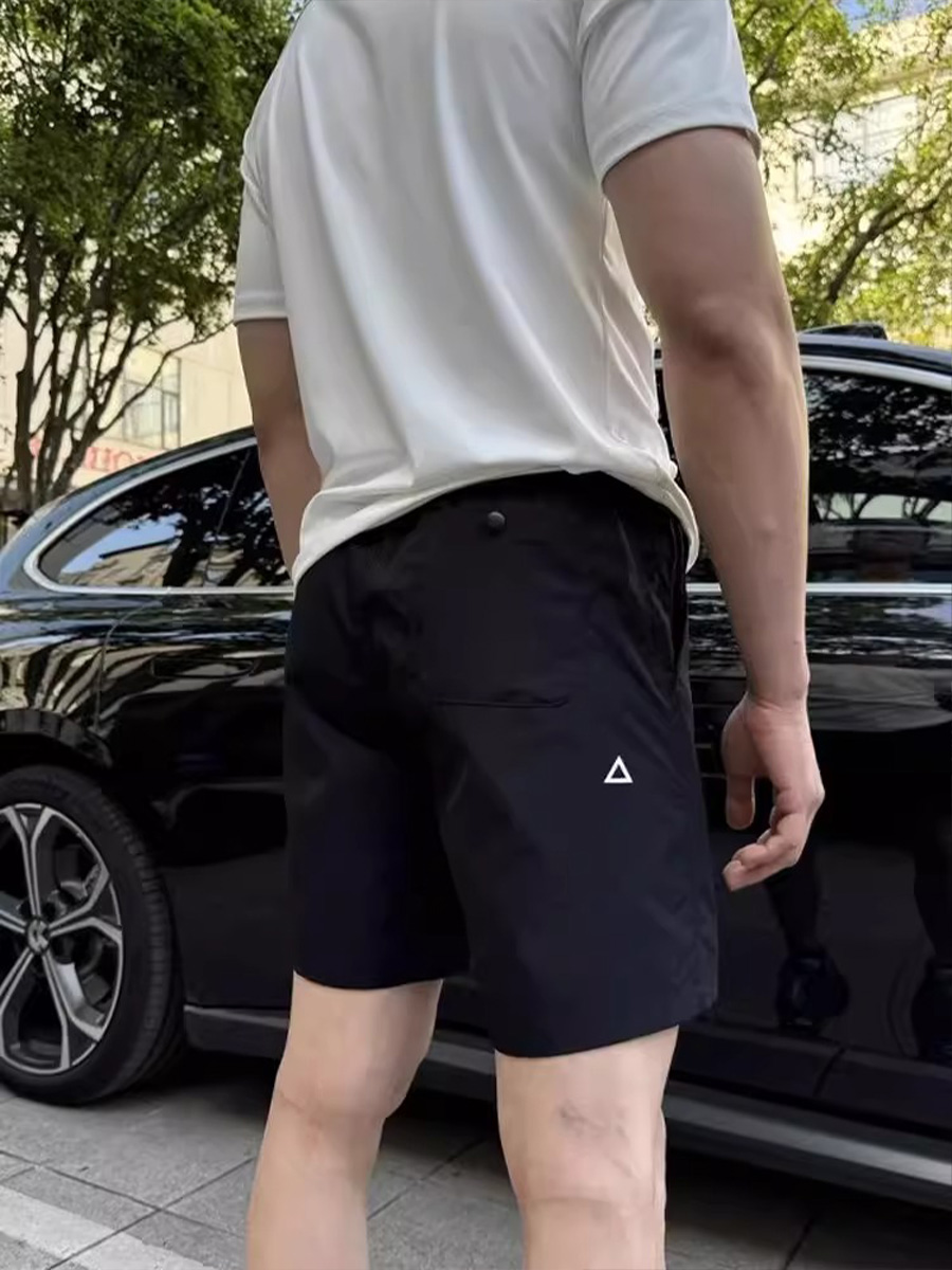 卡其色速干运动短裤男款夏季薄款户外休闲五