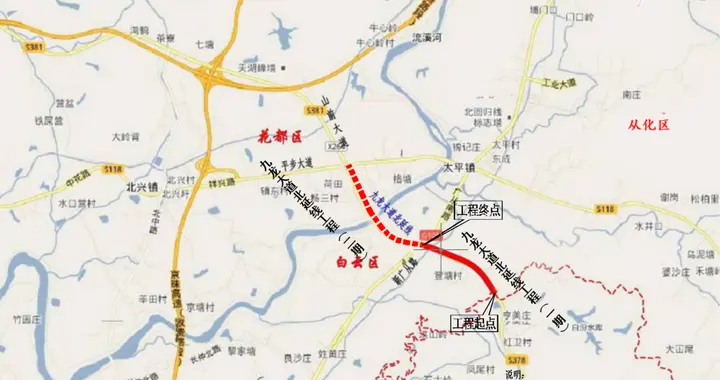 九龙大道北延线扩建工程现曙光，白云区发布征地补偿安置方案公告