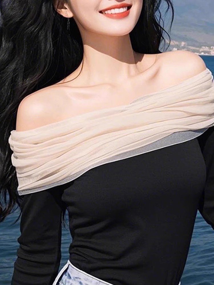 春季修身显瘦辣妹打底衫内搭可外穿上衣高级