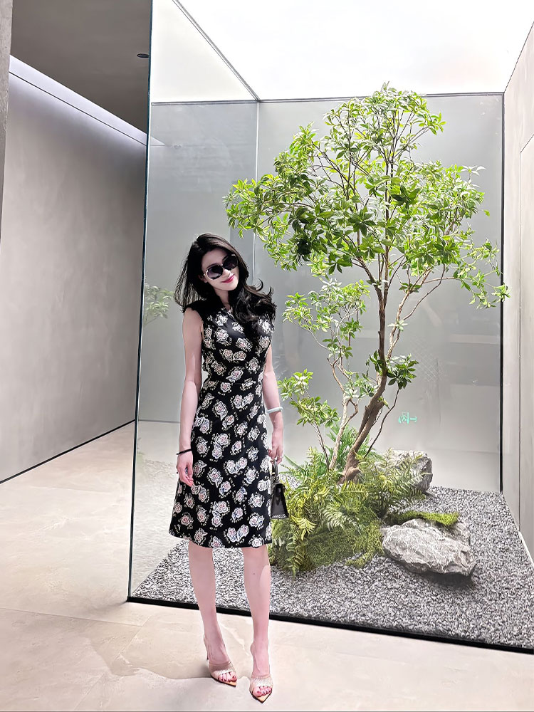 夏季新中式禅意连衣裙
