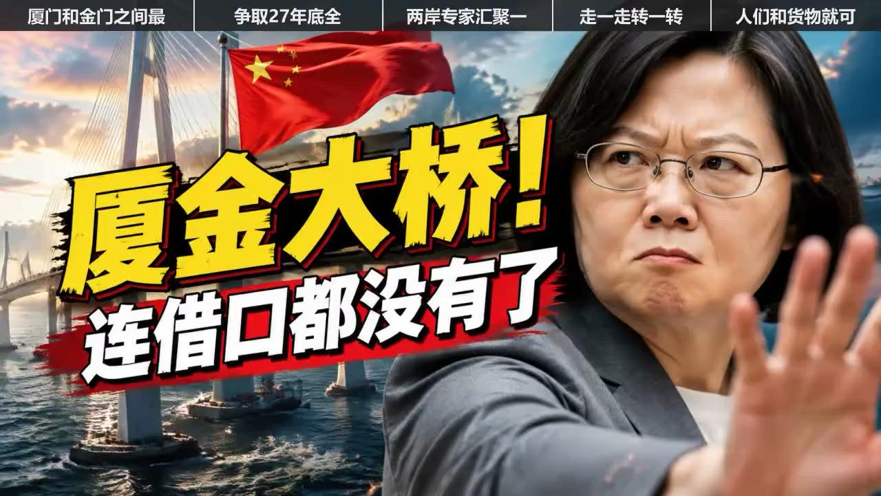 阻碍厦金大桥，连借口都没有了！