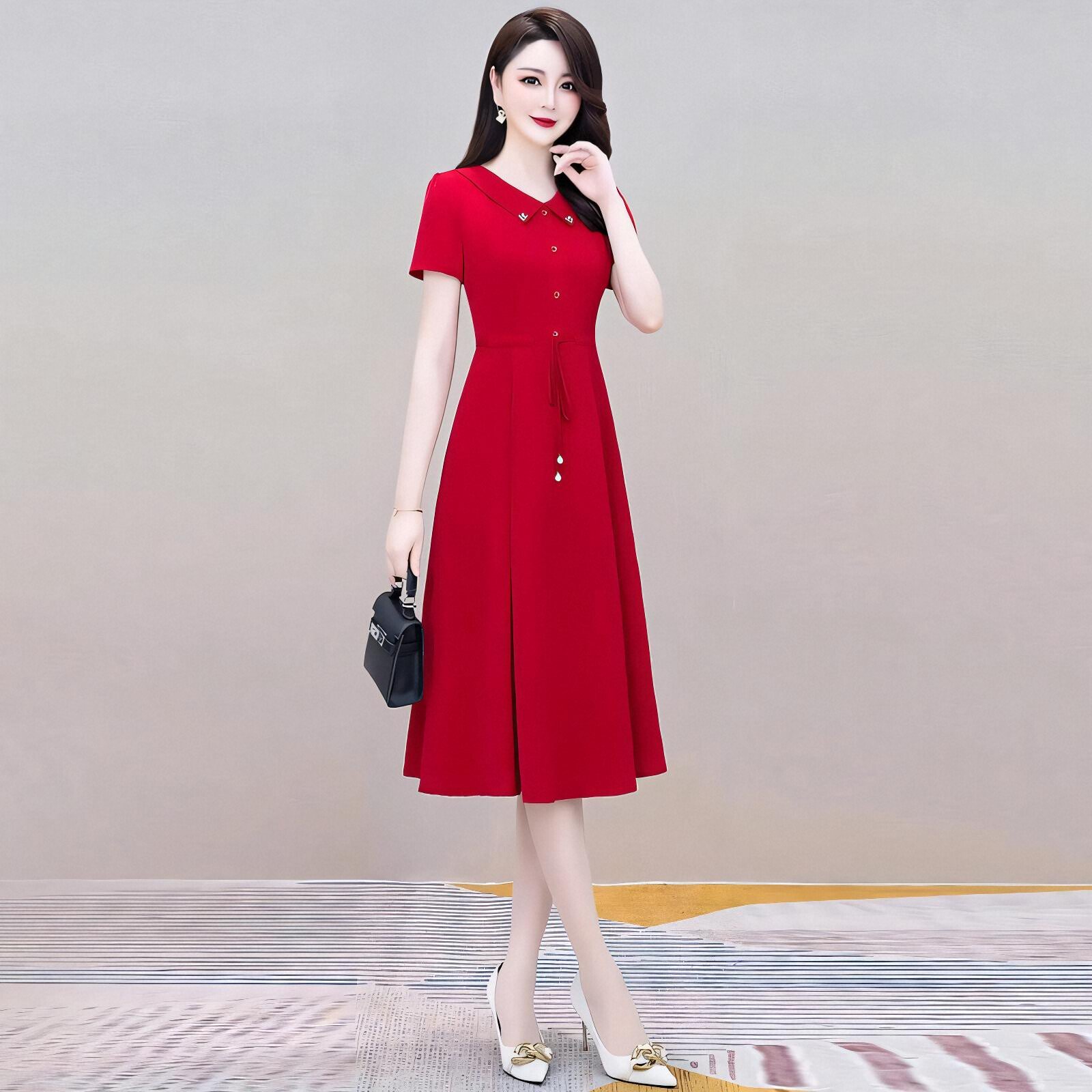 结婚红裙子