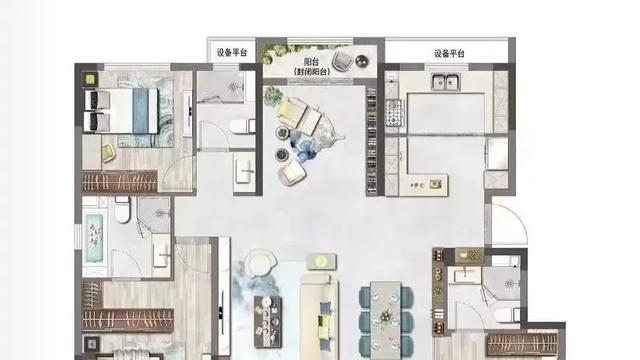 极致设计：141㎡做四室两厅三卫，是把空