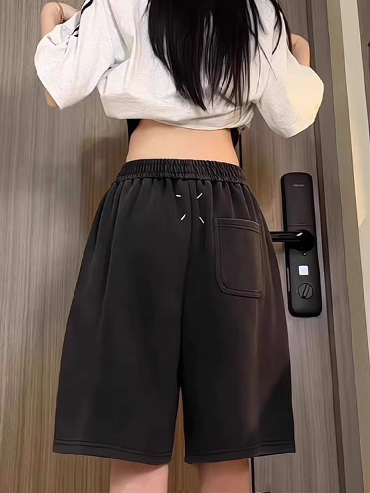 美式复古马吉拉运动短裤男款夏季垂感直筒中