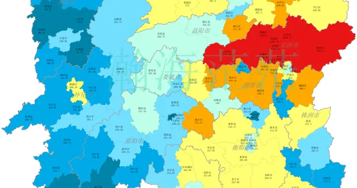 2025年湖南省各地市、区县生产总值和人均生产总值