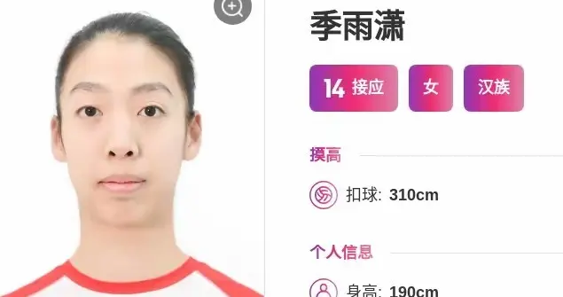 季雨潇为何能打败最佳接应孙杰 得分指数排名榜首段梦珂进国家队？