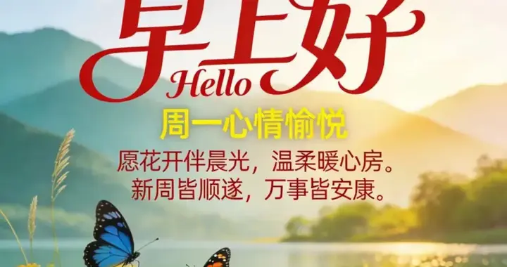 15张今日早上好最新版早上好图片精选，漂亮祝福，早安快乐！