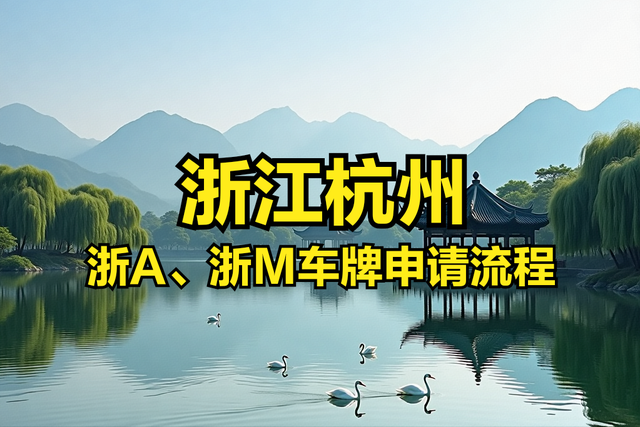 2025年浙A、浙M车牌申请操作流程​