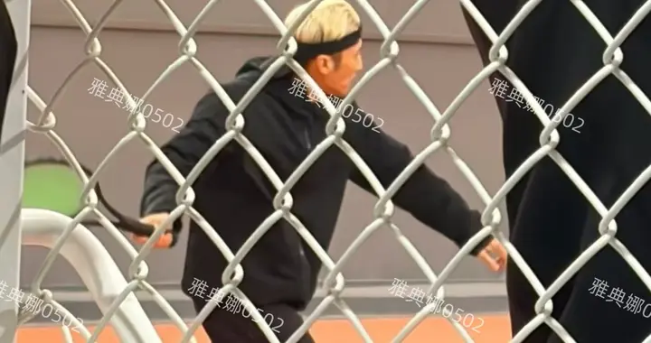 杭州打网球偶遇谢霆锋，他虽然个子不高运动细胞却很发达体力超好