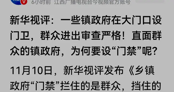 乡镇政府为何要设门禁？网友：一是为了安全，二是基层确实太忙