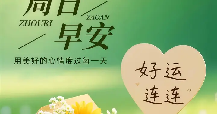 周末愉快，窗外有阳光，心中有闲情，去听风，去看云，去感受万物