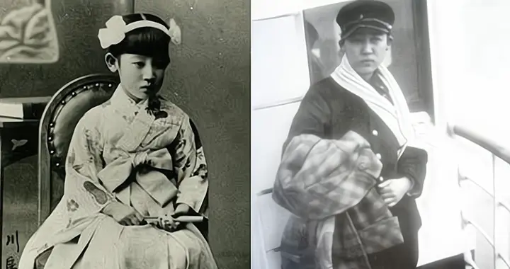 川岛芳子21岁的婚纱照：颜值不亚于当代女明星，表情却一脸无所谓