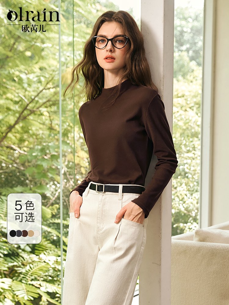 秋冬加绒加厚德绒打底衫