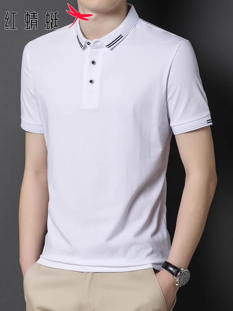 红蜻蜓短袖t恤男士夏季新款潮流Polo衫